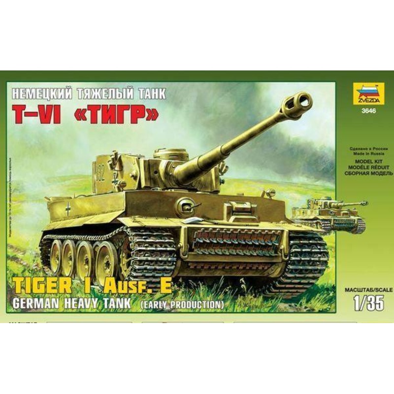 Zvezda 1/35 scale WW2 German Tiger I Early Tank (Kursk)