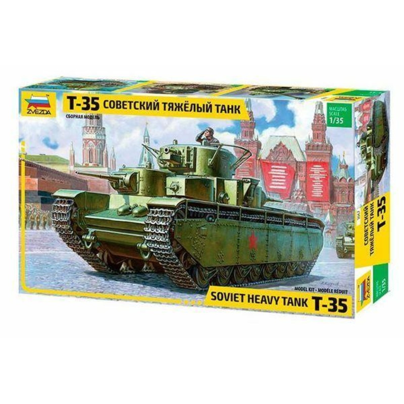 Zvezda 1/35 scale WW2 Russian soviet T-35 HEAVY TANK