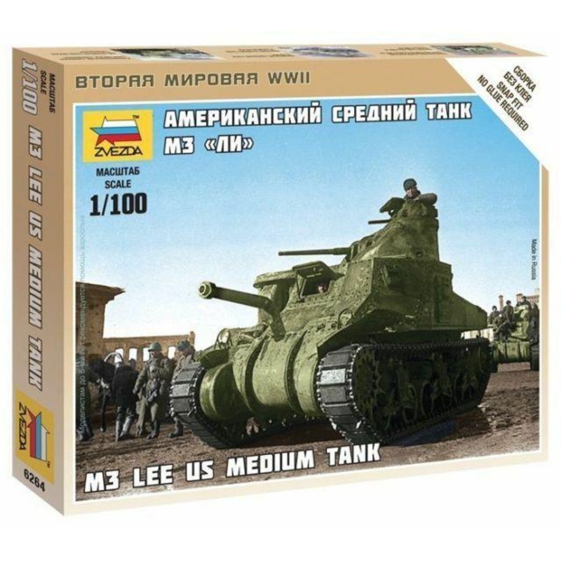 Zvezda 1/100 scale M-3 LEE tank