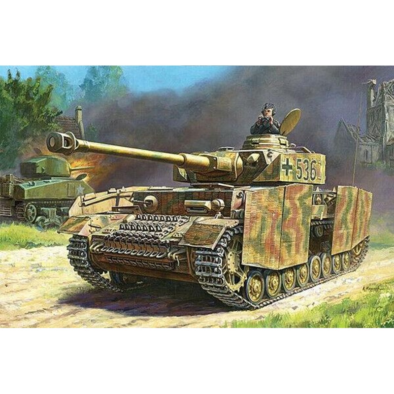 Zvezda 1/100 scale WW2 German PANZER IV AUSF H tank
