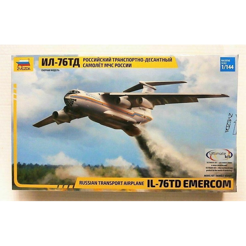 Zvezda 1/144 scale IL-76 TD RUSSIAN transport aircraft