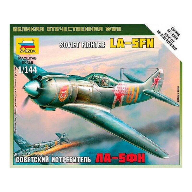 Zvezda 1/144 scale LA-5 SOVIET FIGHTER aircraft