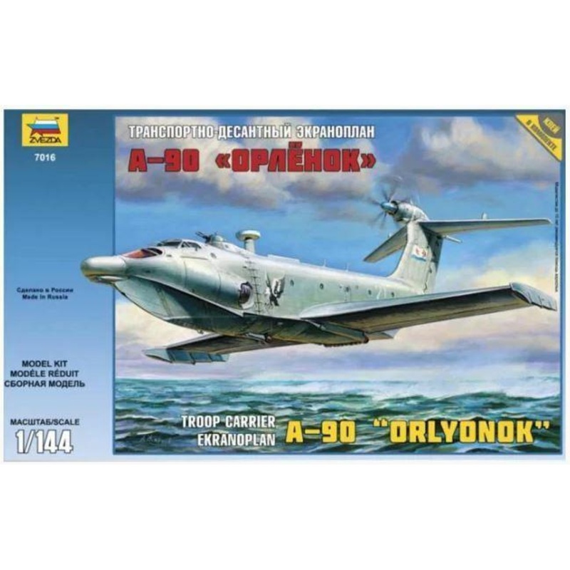 Zvezda 1/144 scale Russian plane EKRANOPLAN A-90
