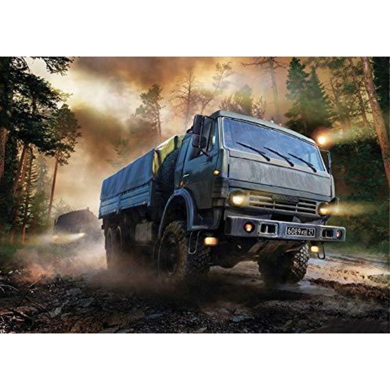 Zvezda 1/35 scale KAMAZ TRUCK 3 AXLE