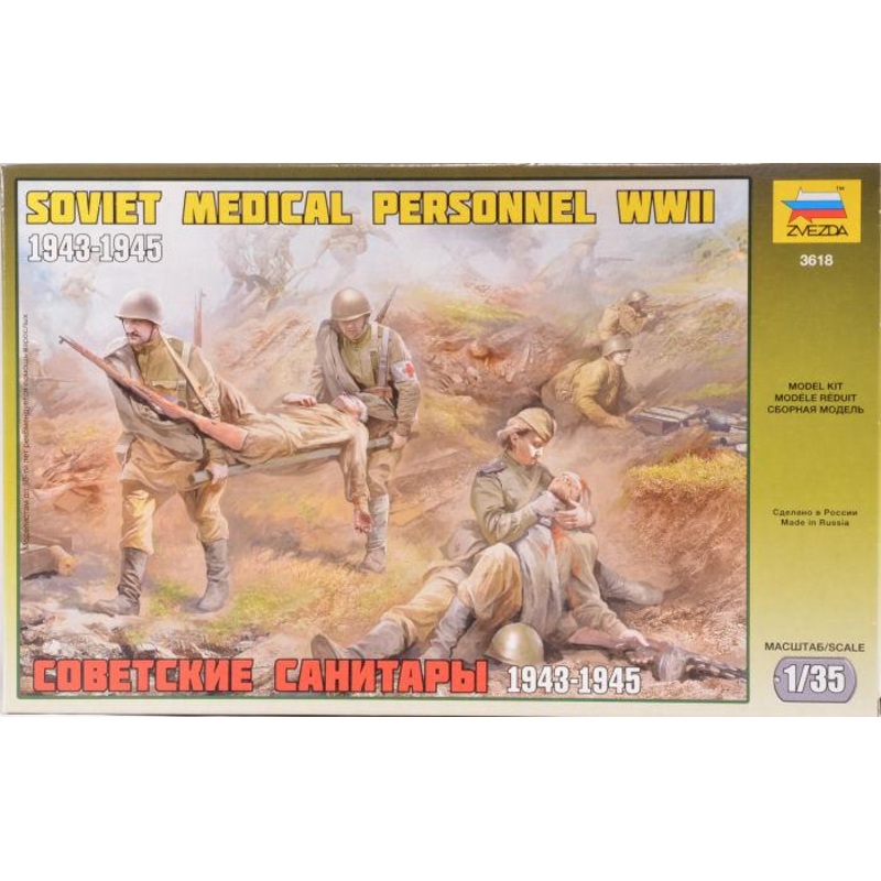 Zvezda 1/35 scale SOVIET MEDICAL PERSONNEL WWII