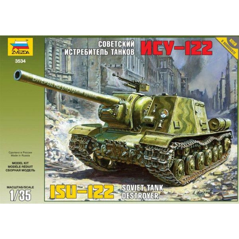 Zvezda 1/35 Scale SOVIET RUSSIAN ISU-122 SP HOWITZER