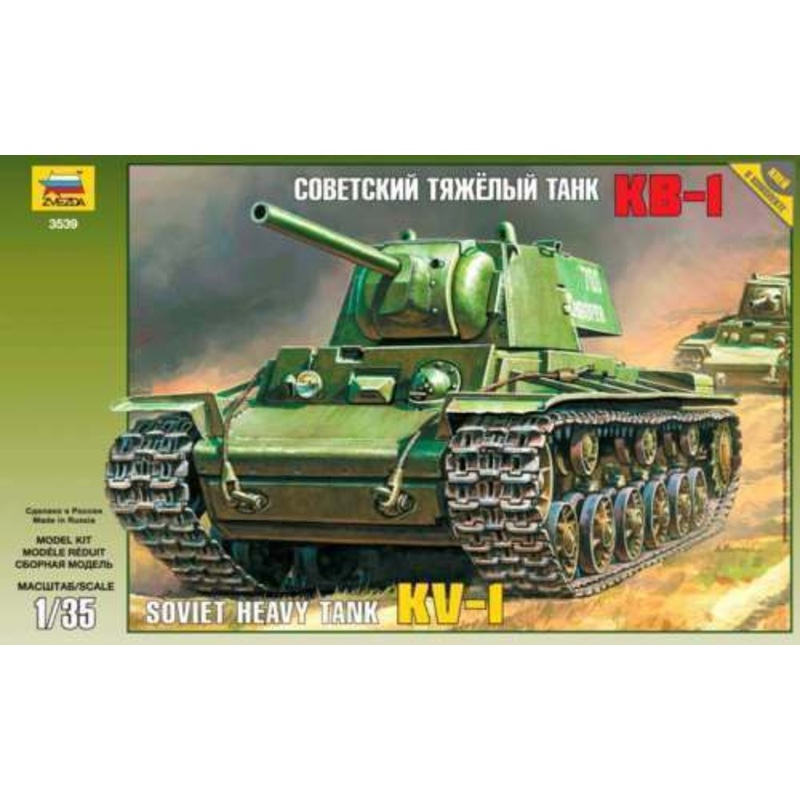 Zvezda 1/35 scale WW2 Russian KV-1 SOVIET HEAVY TANK