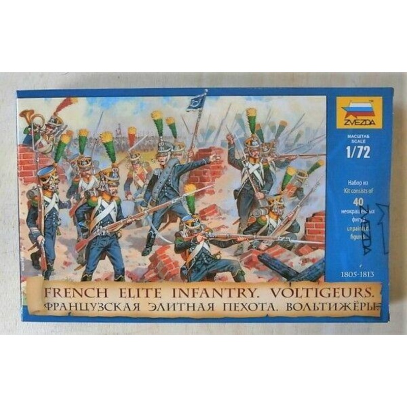 Zvezda 1/72 Napoleonic FRENCH ELITE INFANTRY VOLTIGEURS 1805-1813