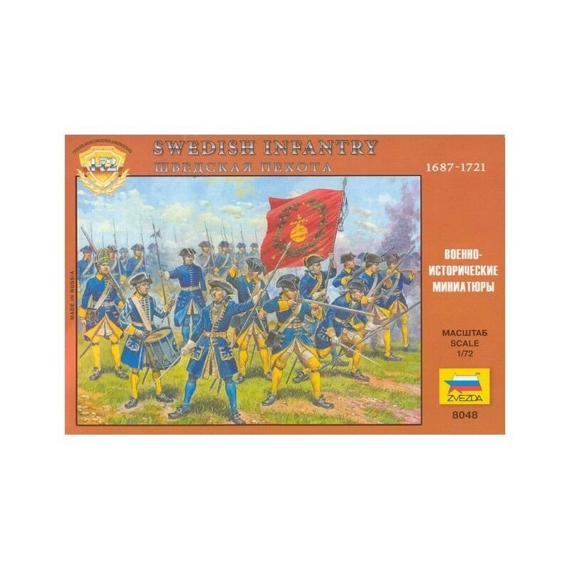 Zvezda 1/72 scale Swedish Infantry 1718th Century