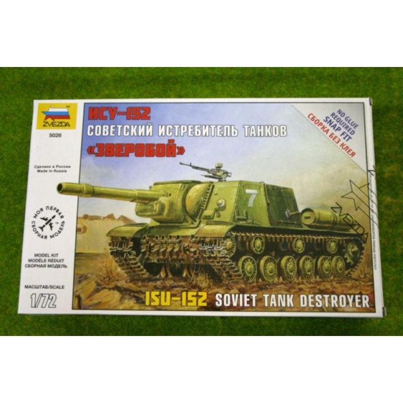 Zvezda 1/72 scale WW2 Russian SELF PROPELLED GUN ISU-152