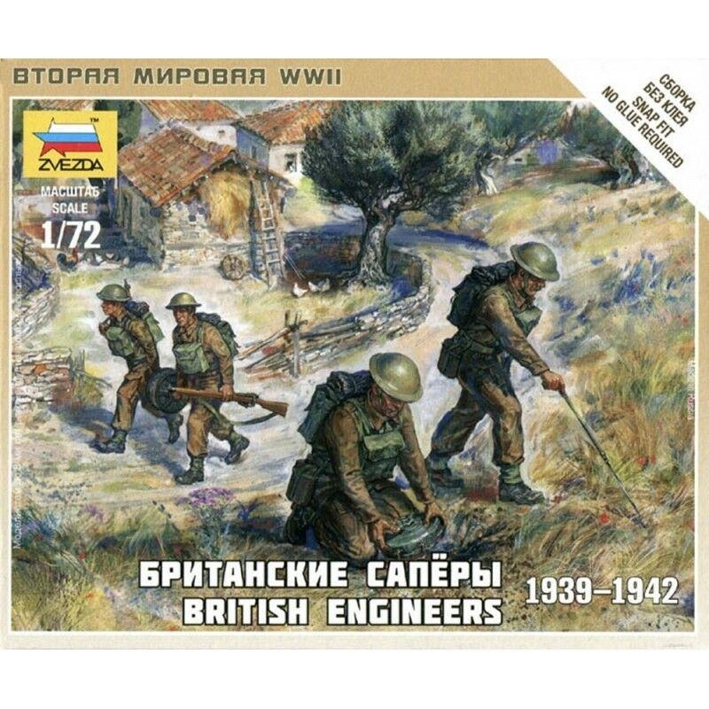 Zvezda 1/72 scales WW2 BRITISH ENGINEERS