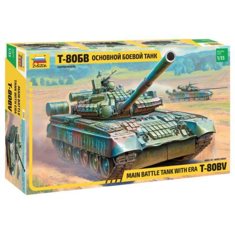 Zvezda T/80BV WITH ERA MAIN BATTLE TANK