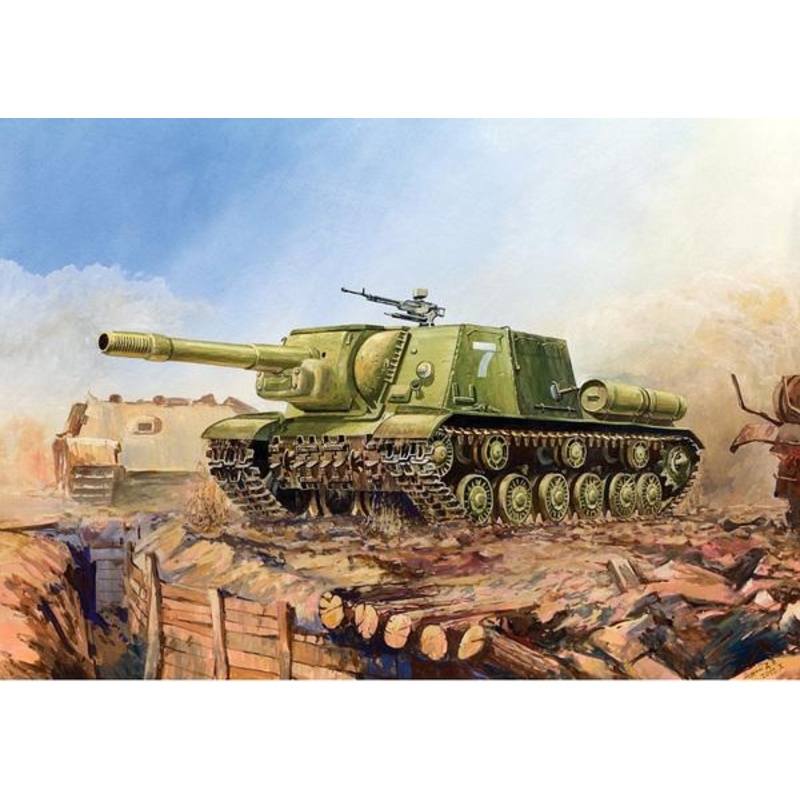 Zvezda 1/100 scale SELF PROPELLED GUN SU-152