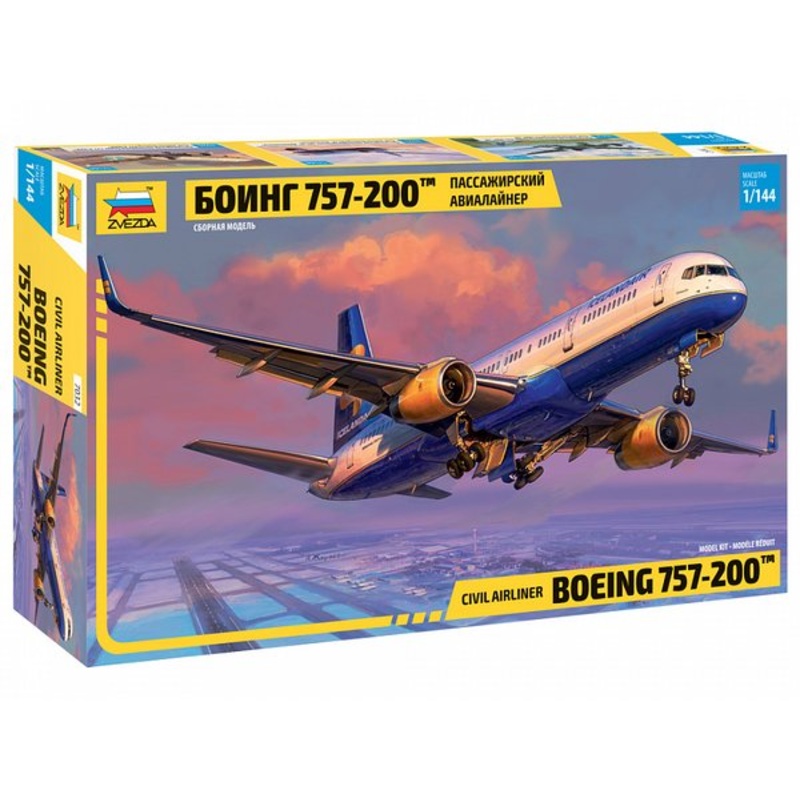ZVEZDA 1/144 BOEING 757-200 airliner MODEL KIT plane