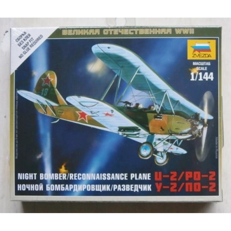 Zvezda 1/144 scale SOVIET PLANE PO-2 WWII