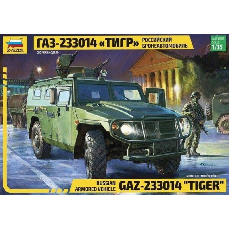 Zvezda 1/35 scale RUSSIAN ARMOURED VEHICLE GAZ TIGER
