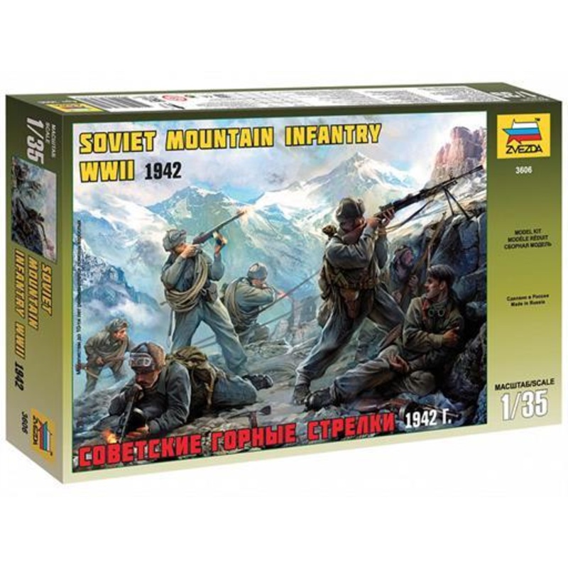 Zvezda 1/35 scale Soviet WW2 Mountain Infantry 1942