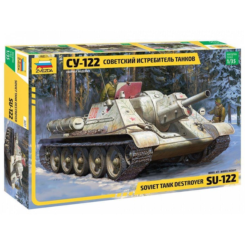 Zvezda 1/35 scale WW2 Russian SU-122 SELF PROPELLED GUN