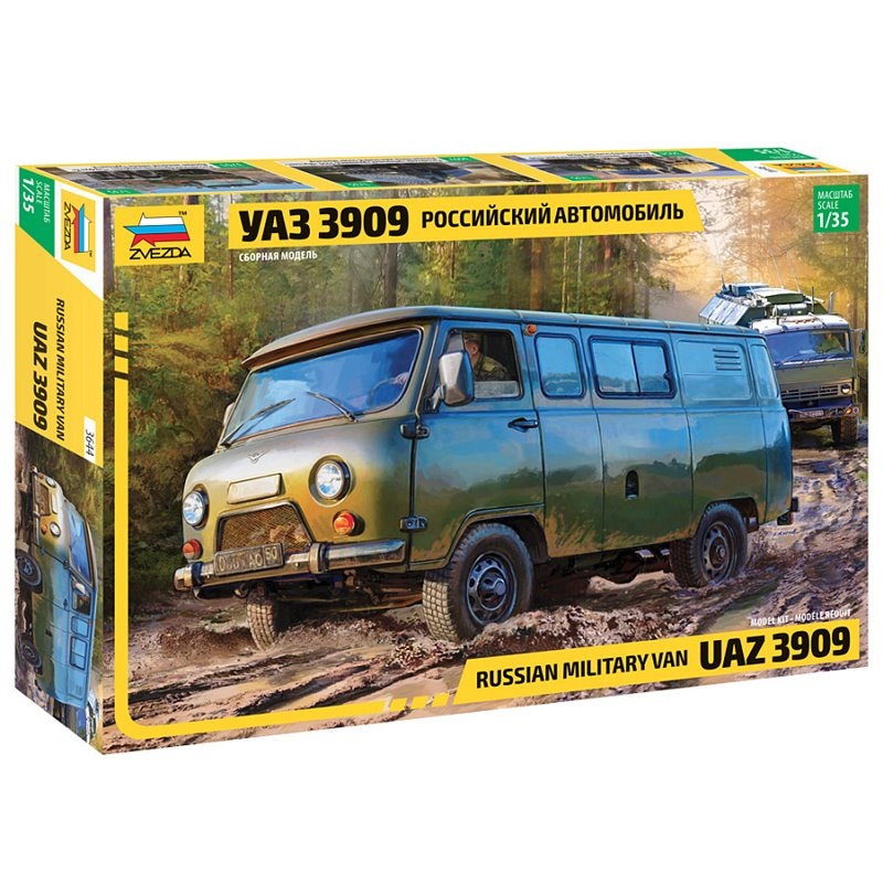 Zvezda 1/35 UAZ 3909 Russian Military Van