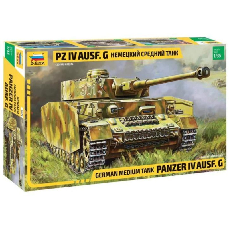Zvezda 1/35 WW2 Panzer IV Ausf G German Medium Tank