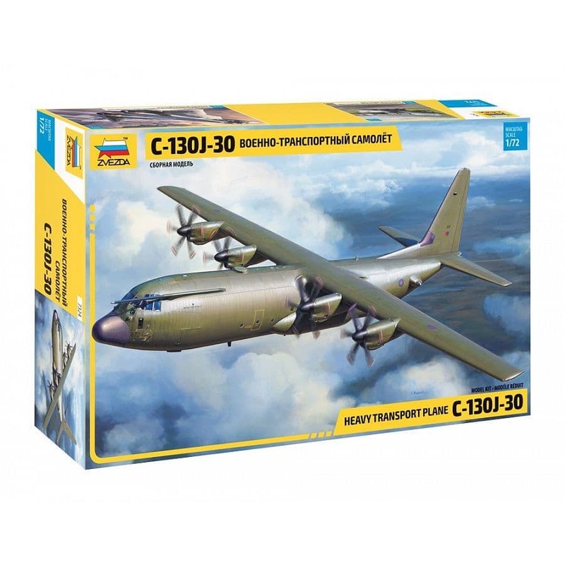 Zvezda 1/72 RAF Heavy Transport Plane C-130J-30 HERCULES