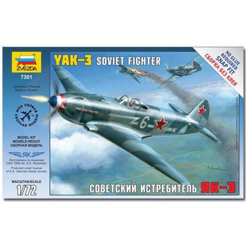 Zvezda 1/72 scale Russian Soviet YAK-3 SOVIET FIGHTER
