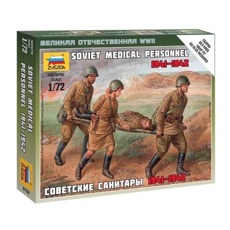 Zvezda 1/72 scale SOVIET MEDICAL PERSONNEL 1941