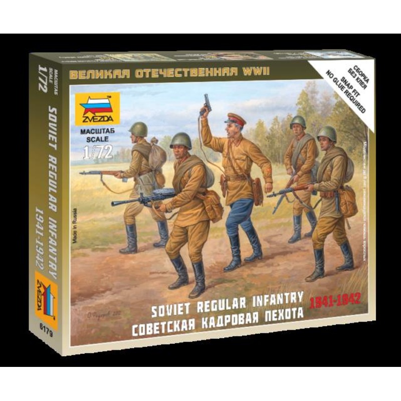Zvezda 1/72 scale SOVIET REGULAR INFANTRY 1941-