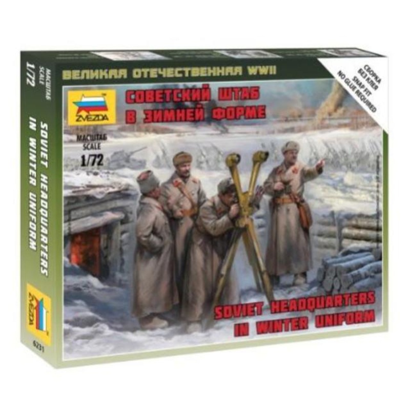 Zvezda 1/72 scale WW2 SOVIET HQ WINTER