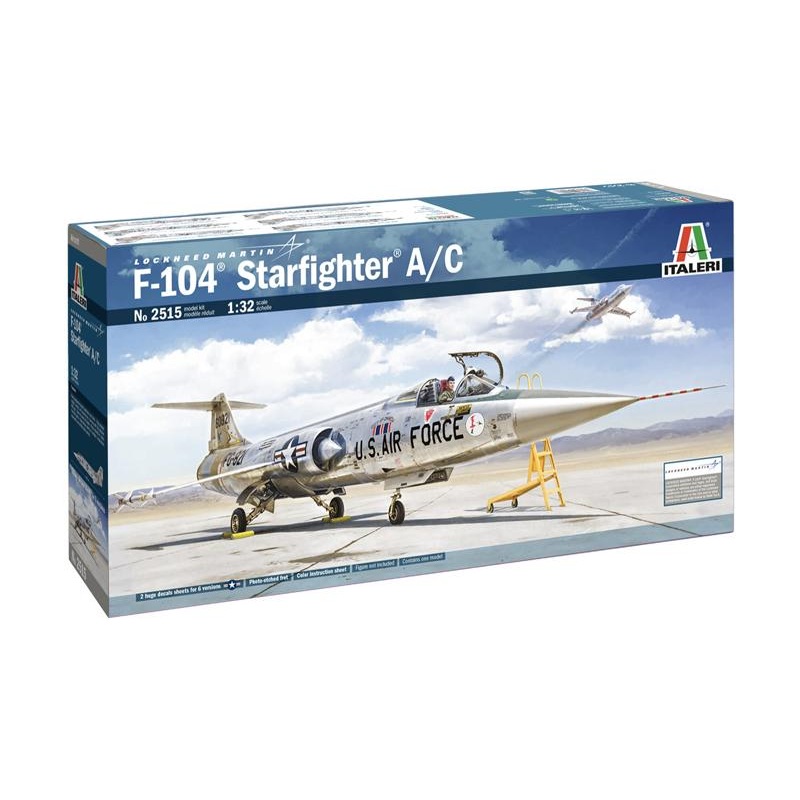 Italeri 1/32 scale Starfighter F-104 A/C aircraft model kit
