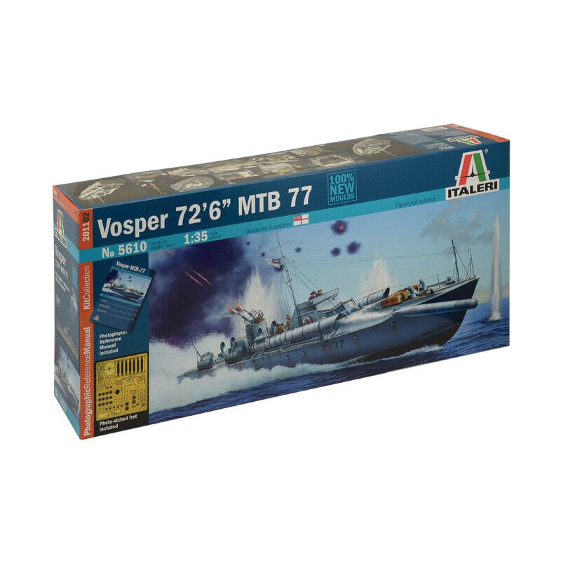 ITALERI 1/35 MILITARY MTB VOSPER motor torpedo boat model kit