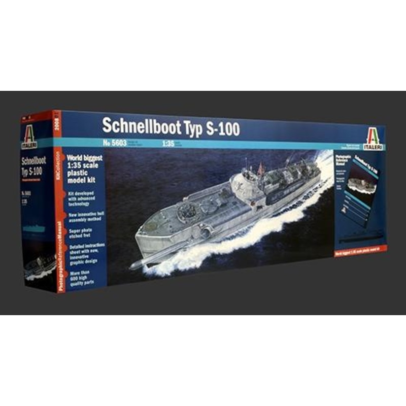 ITALERI 1/35 scale WW2 German SCHNELLBOOTE S 100 boat model ship kit