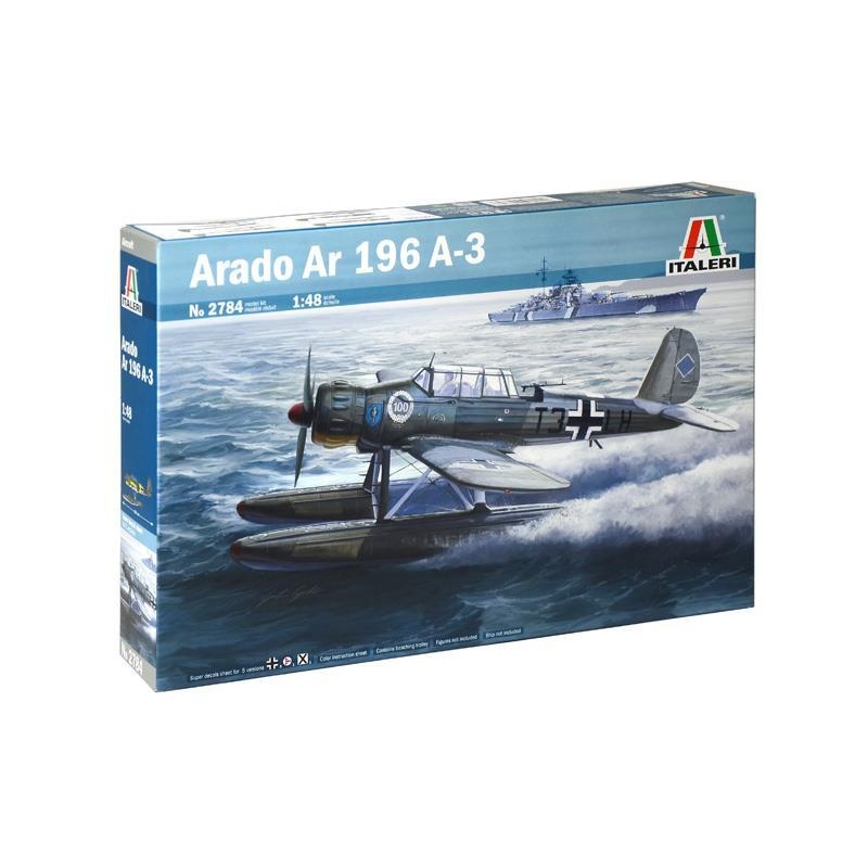 ITALERI 1/48 AIRCRAFT WW2 GERMAN ARADO AR 196 A-3 Sea plane