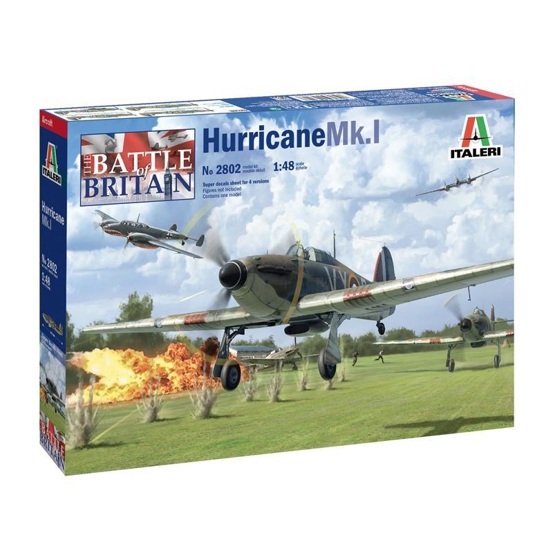 Italeri 1/48 scale RAF HURRICANE MK I aircraft model kit