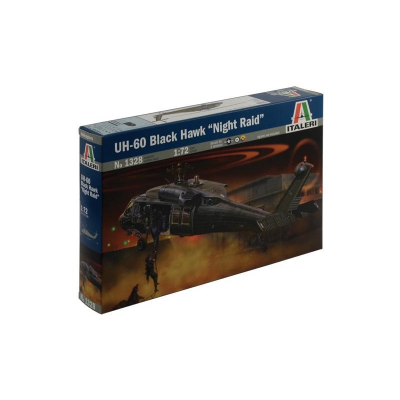 ITALERI 1/72 AIRCRAFT UH-60/MH-60 BLACK HAWK NIGHT RAID