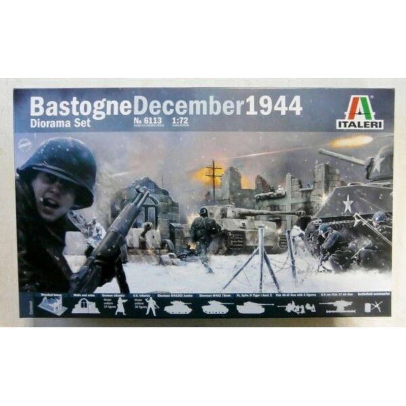 ITALERI 1/72 FIGURES BATTLE OF BASTOGNE BATTLE SET DEC44