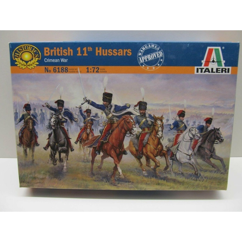 ITALERI 1/72 FIGURES BRITISH HUSSARS (CRIMEAN WAR)