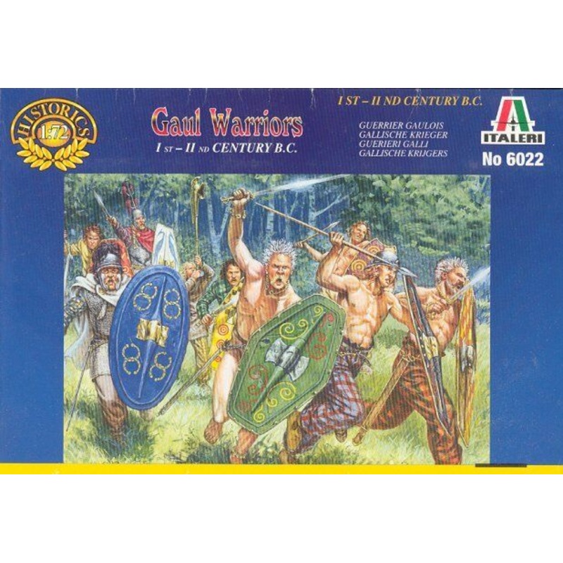 ITALERI 1/72 FIGURES GAUL WARRIORS 1ST-2ND CTY B.C. C
