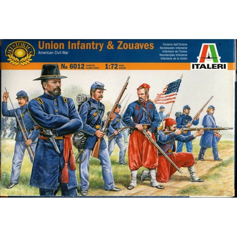 ITALERI 1/72 FIGURES UNION INFANTRY and ZUAVES