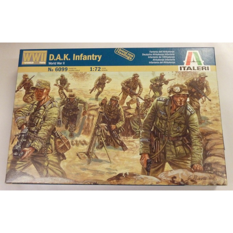 ITALERI 1/72 FIGURES WW2 GERMAN DAK INFANTRY