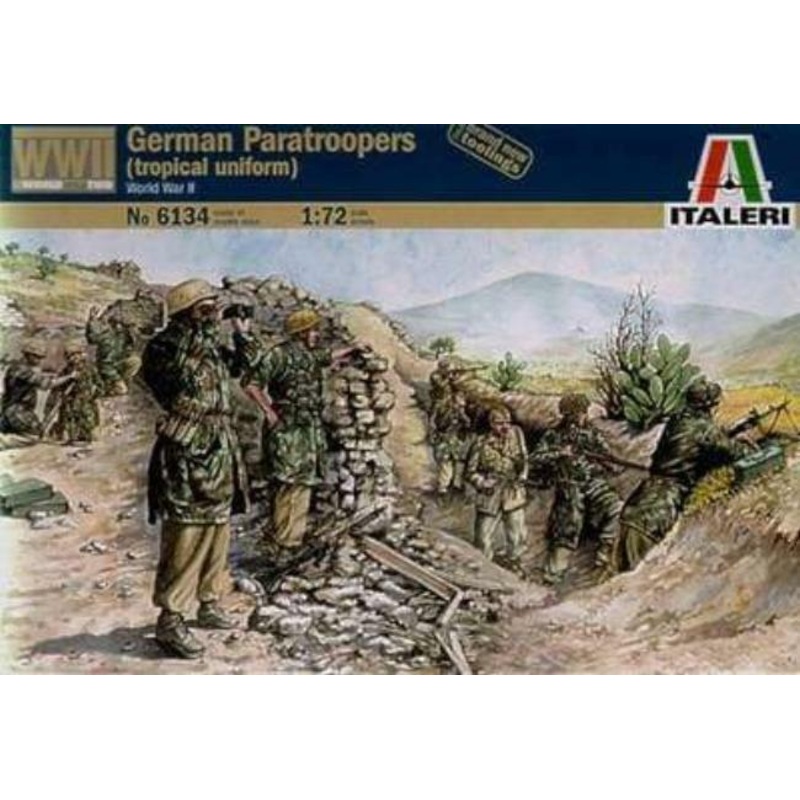 ITALERI 1/72 FIGURES WW2 GERMAN PARATROOPERS