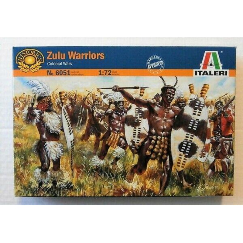ITALERI 1/72 FIGURES ZULU WAR-ZULU WARRIORS
