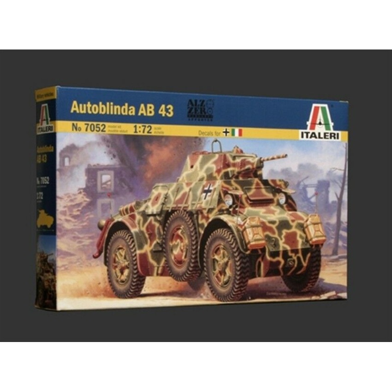 ITALERI 1/72 scale tank model kit AUTOBLINDA AB 43