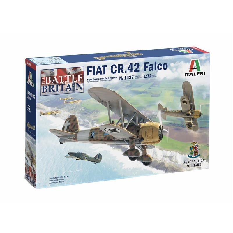 Italeri 1/72 scale WW2 FIAT CR.42 FALCO aircraft model kit