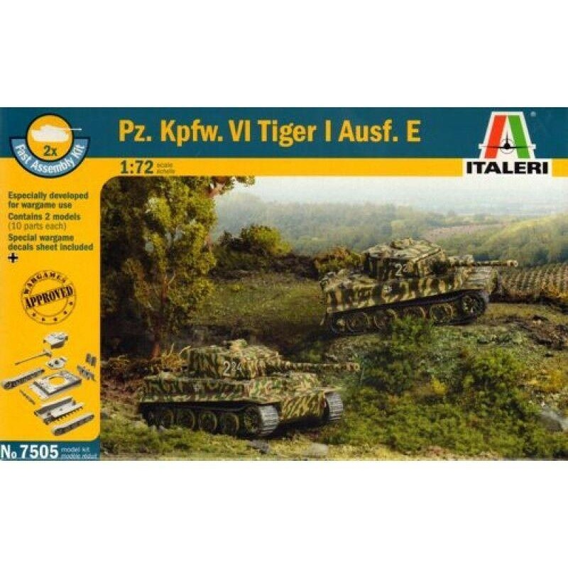 ITALERI 1/72 scale WW2 German PZ KPFW.VI TIGER 1 AUSF E tank