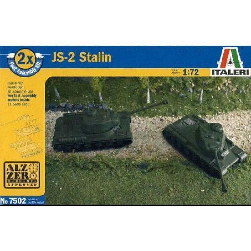 ITALERI 1/72 scale WW2 Russian JS-2 STALIN (FAST ASSEMBLY KITS) tank