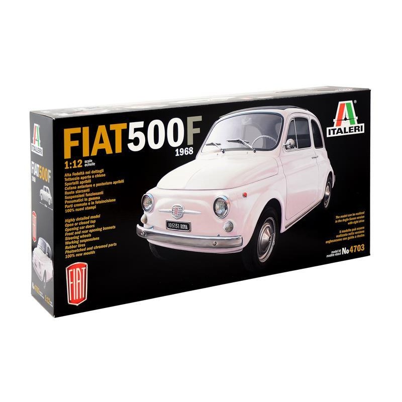 ITALERI CARS 1/12 scale FIAT 500 F car model kit