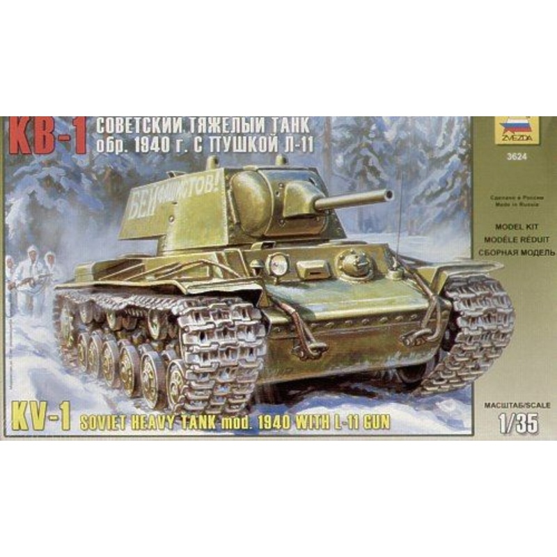 Zvezda 1/35 WW2 Russian Kv-1 Mod 1940