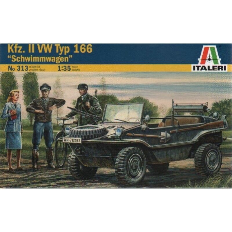 1/35th Scale Kfz. II VW Typ 166 Schwimmwagen Model Kit