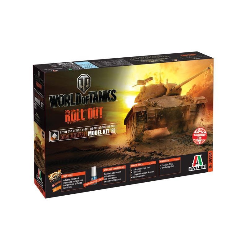 ITALERI 1/35 MILITARY WORLD OF TANKS M24 CHAFFEE